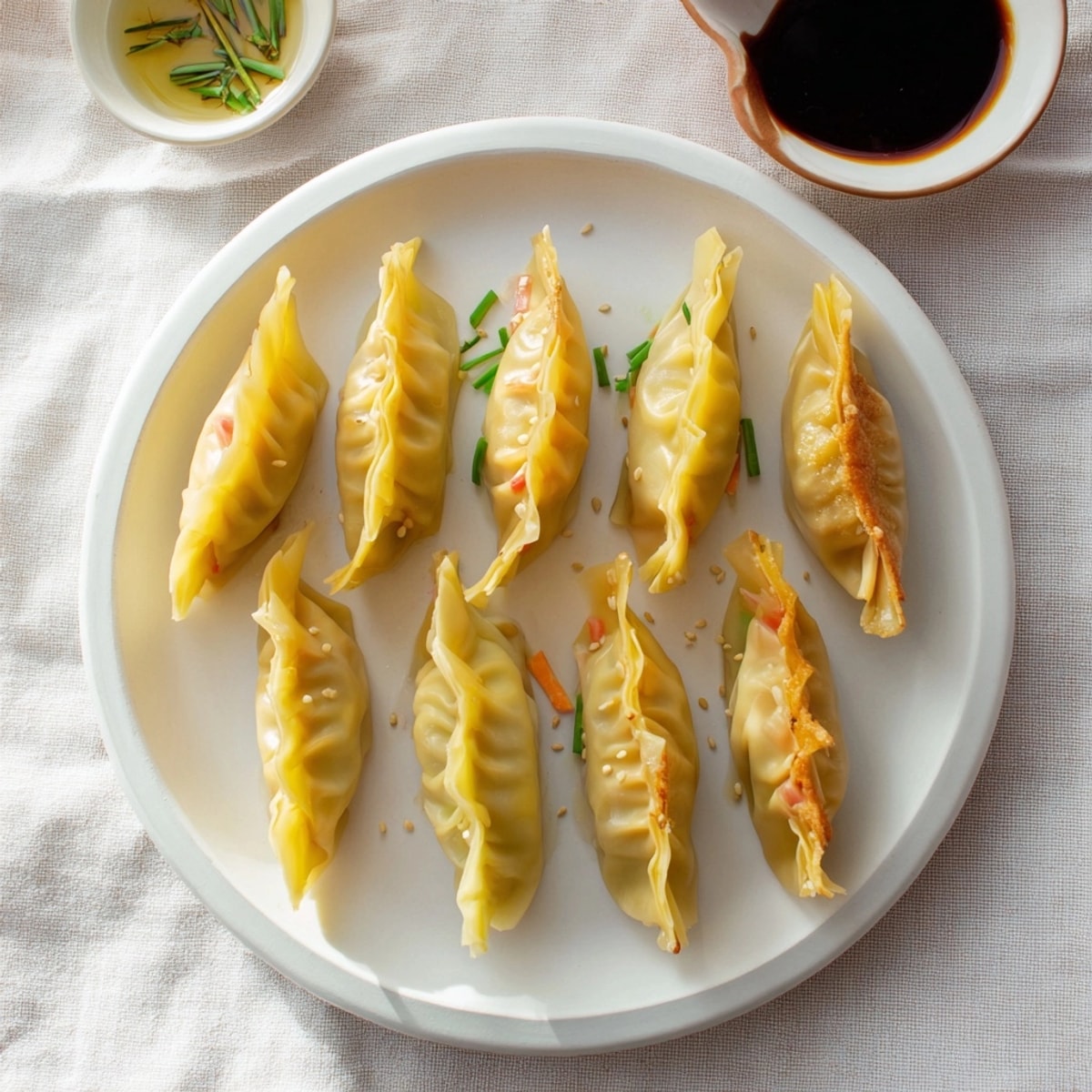 Homemade Asian-inspired Crispy Rice Paper Dumplings recipe; delicate rice paper wraps savory vegetable filling.