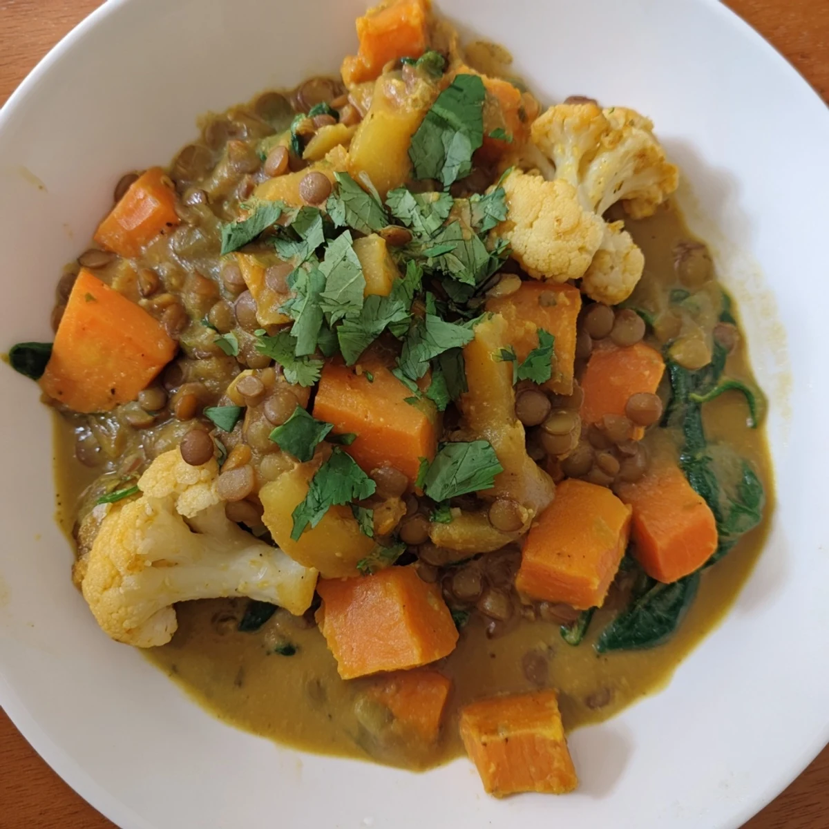 Winter Vegetable Lentil Curry