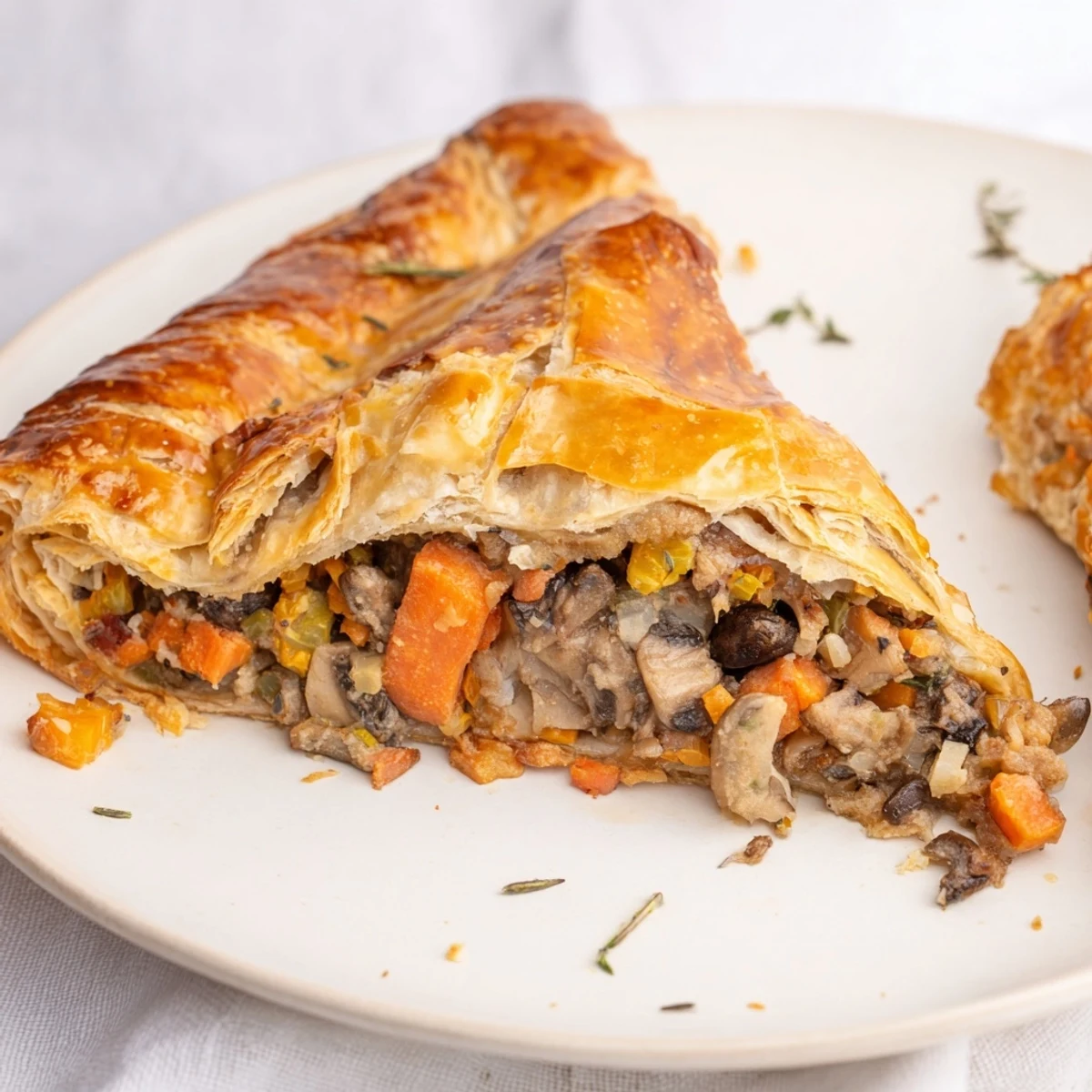 Savory Mushroom Chestnut Pie