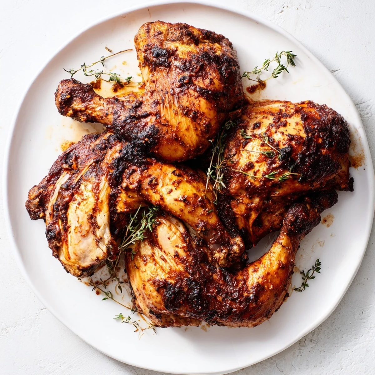 Tender Spiced Apple Cider Roasted Chicken glistening with pan juices, perfect for a cozy fall meal.