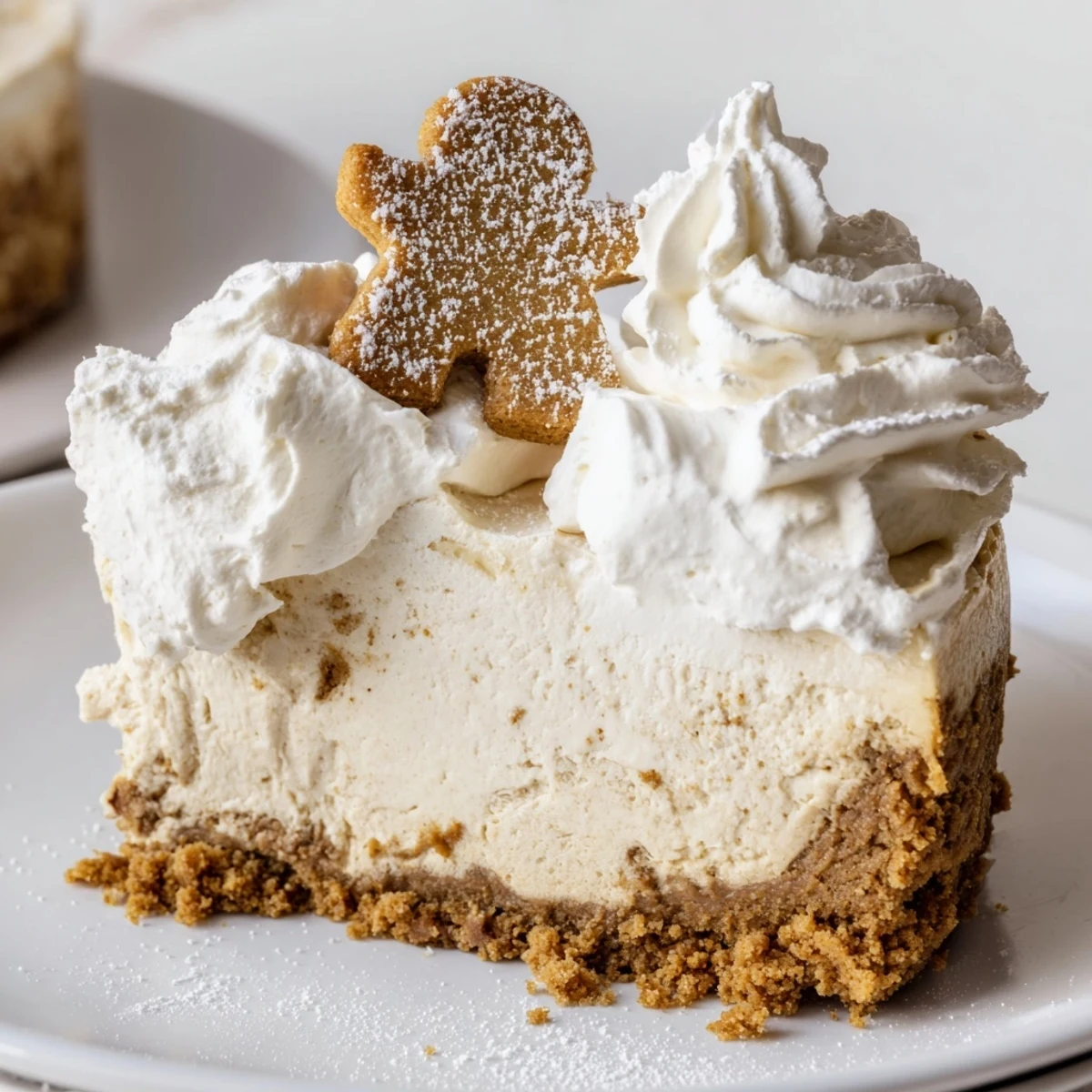 A slice of this gingerbread cheesecake is wonderfully smooth, warmly spiced, and rich with flavor.