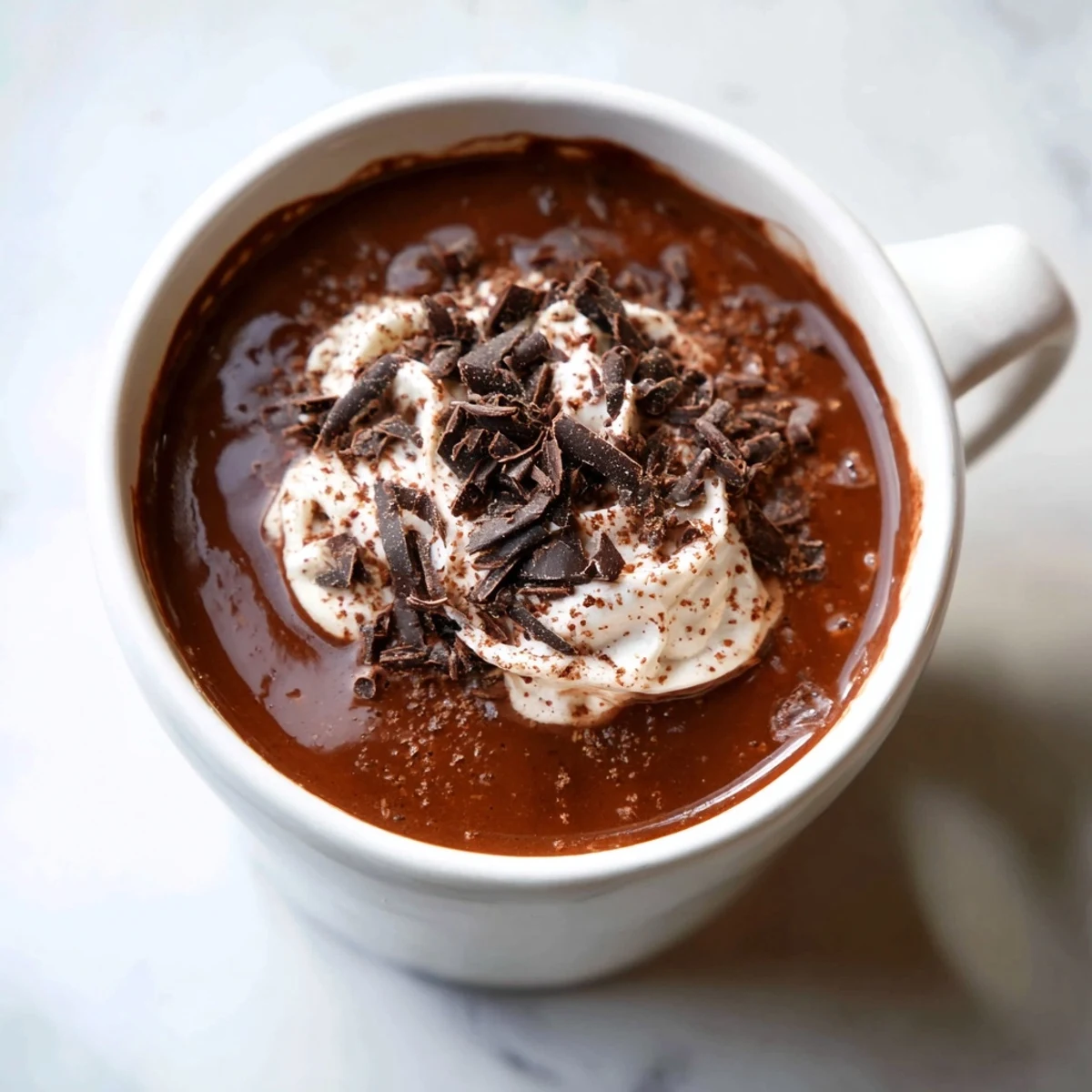 Velvety smooth Spiced Hot Chocolate, the perfect cozy treat on a chilly evening, fragrant with cardamom.