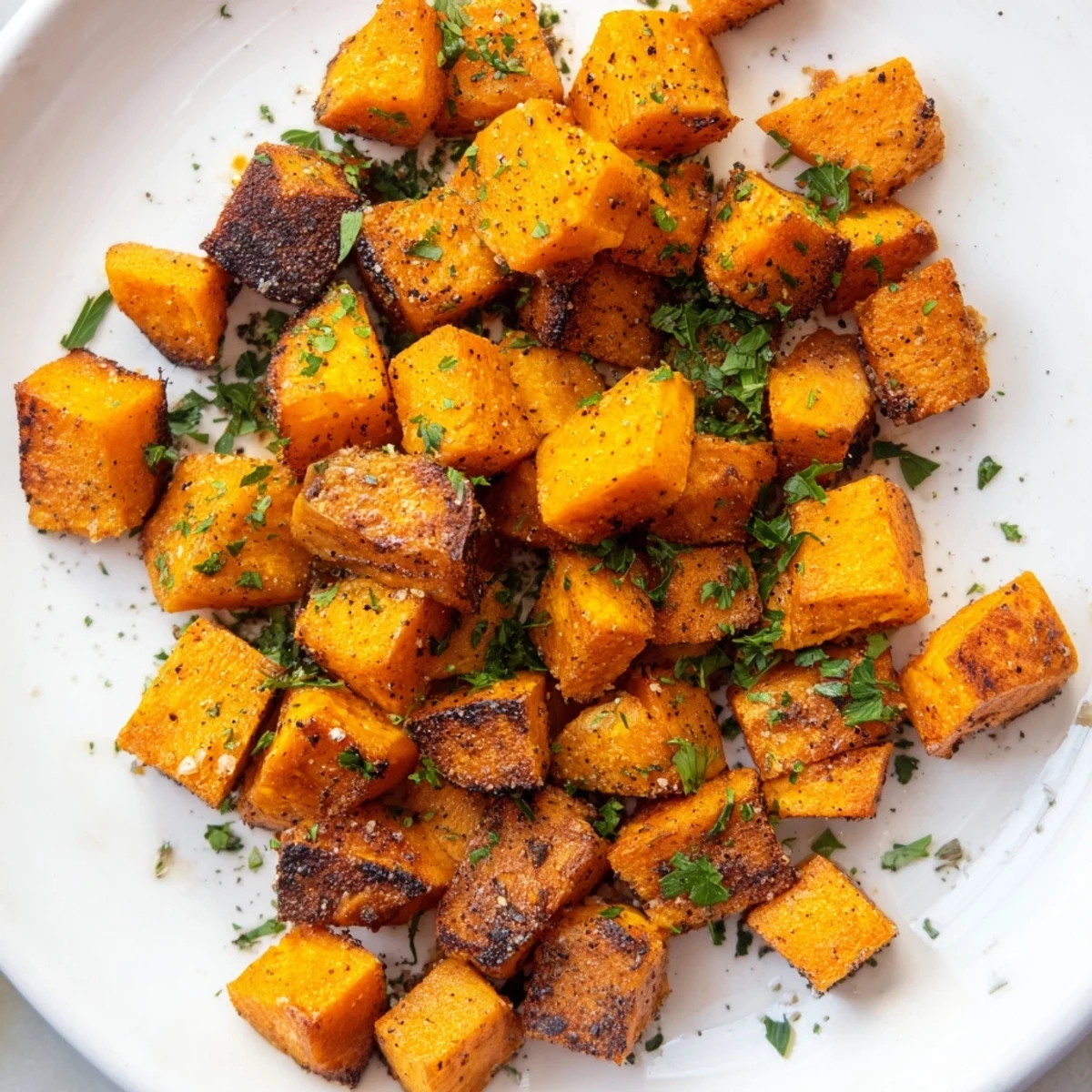 Tender and slightly crisp roasted sweet potatoes, ready to be served hot, delicious and simple.