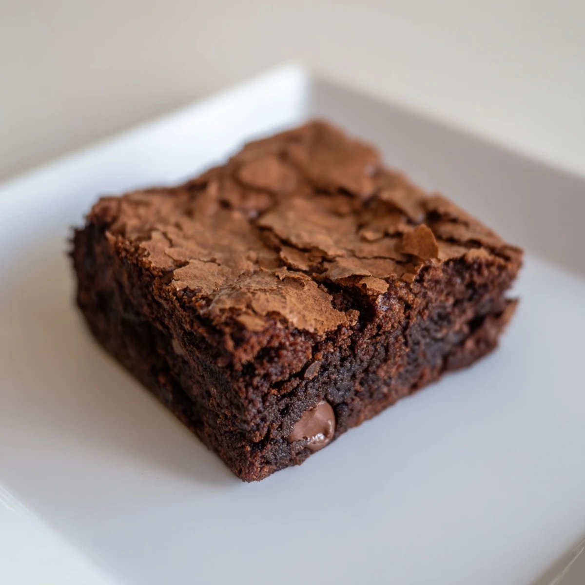 Warm, gooey chocolate brownies with a crackly top, perfect for a special treat.