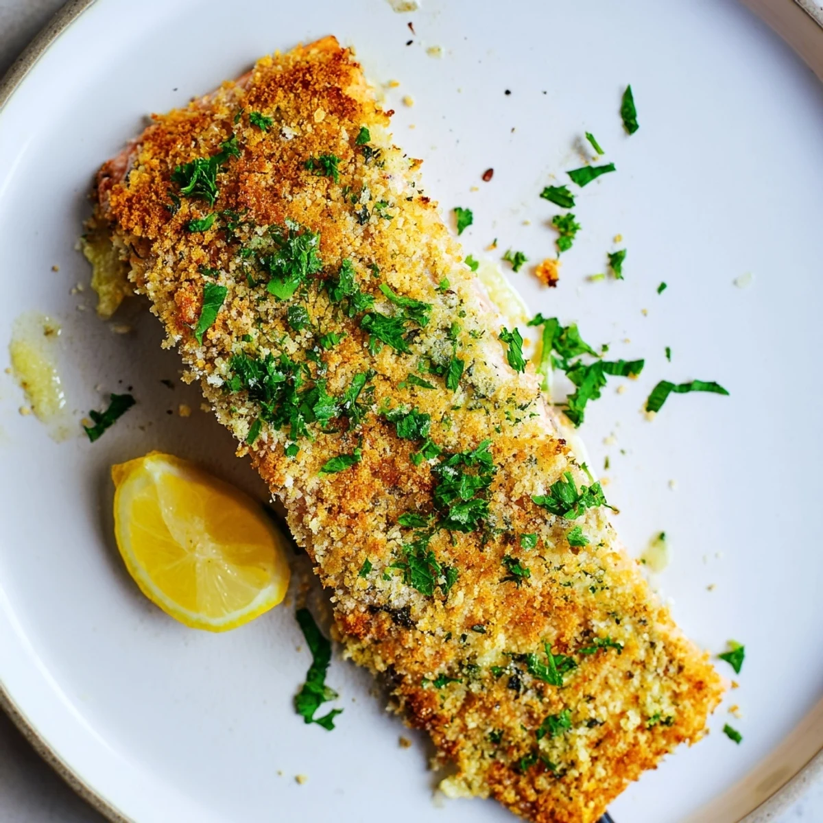 Flaky salmon fillets topped with a crispy Parmesan crust shine in this Irresistibly Crispy Parmesan Salmon Bake, perfect for dinner.