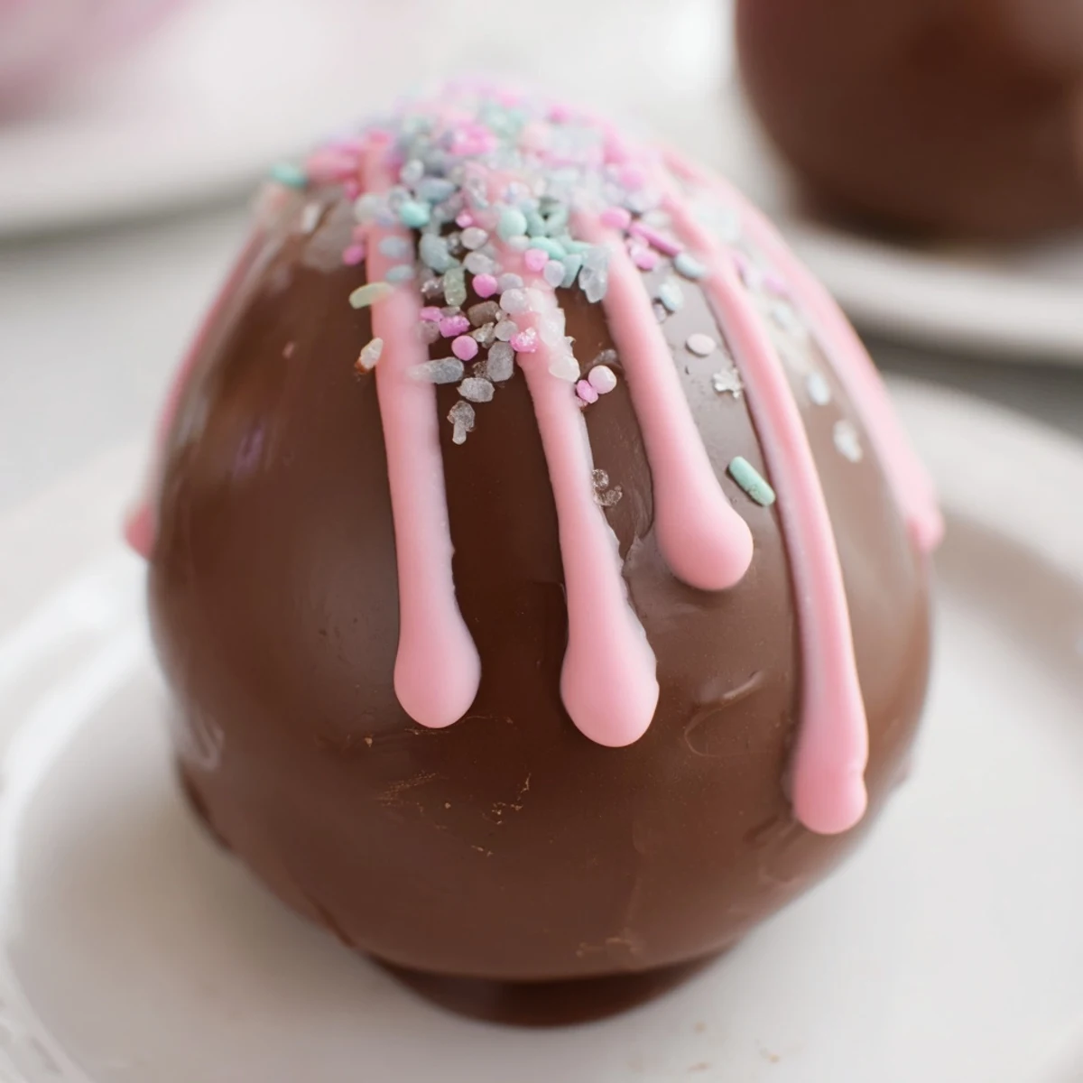 Homemade Cool Whip Easter Eggs with smooth cream cheese filling and melted chocolate shell ready for dessert