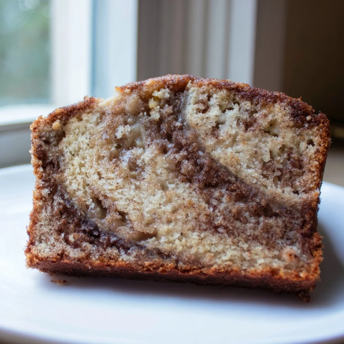 Cinnamon Sugar Swirl Banana Bread