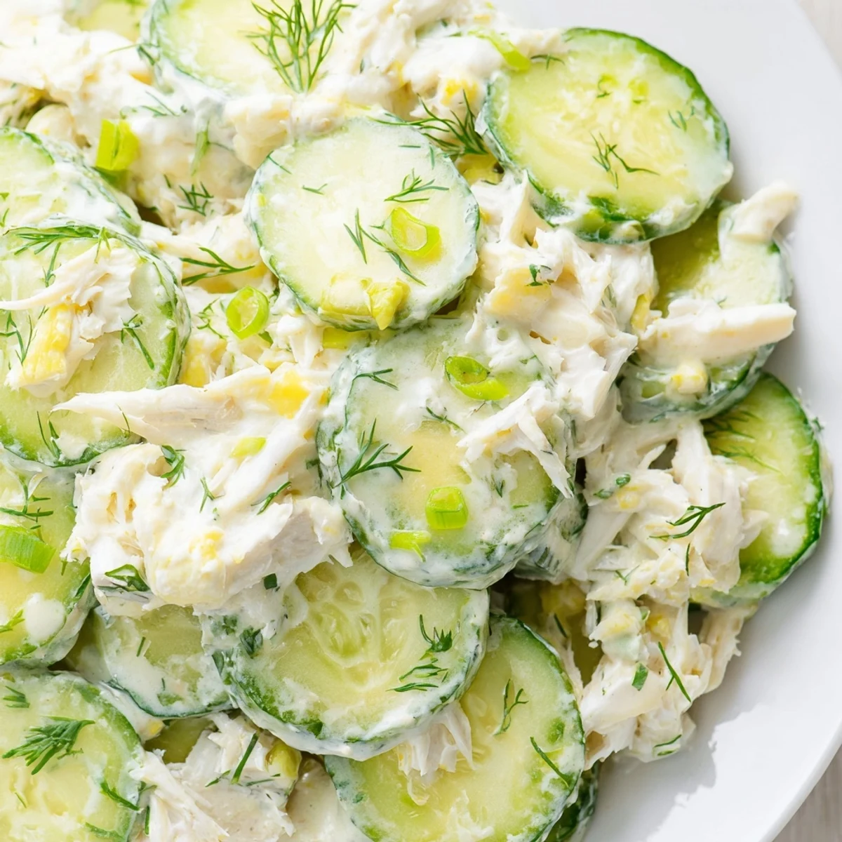 Cucumber Salad With Crab Meat