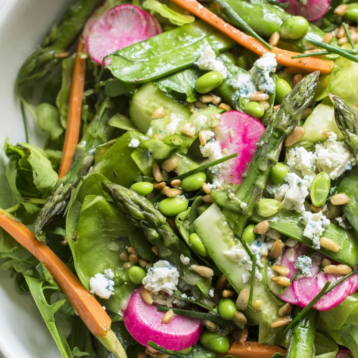 Bright Spring Salad Greens