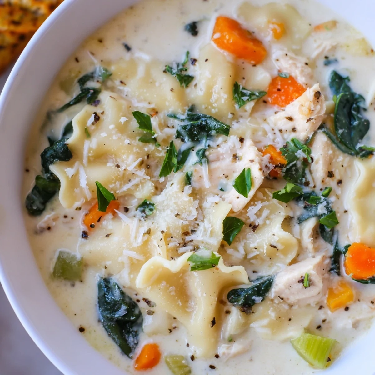 Italian White Lasagna Soup