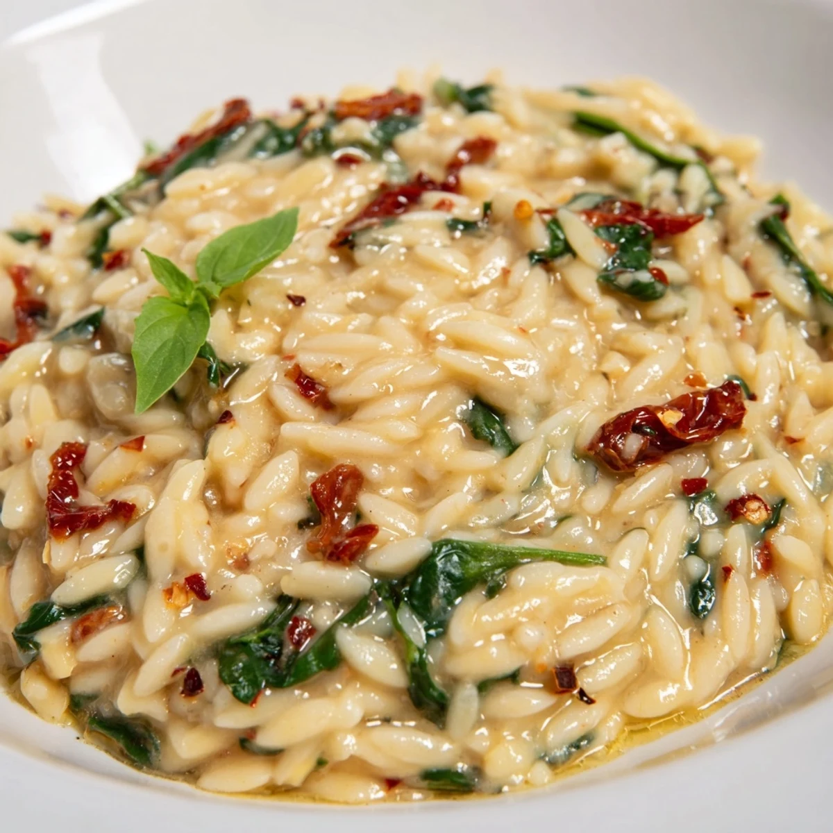 Creamy Tuscan Orzo