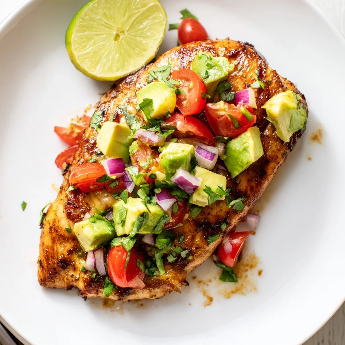 Fiesta Lime Chicken With Avocado