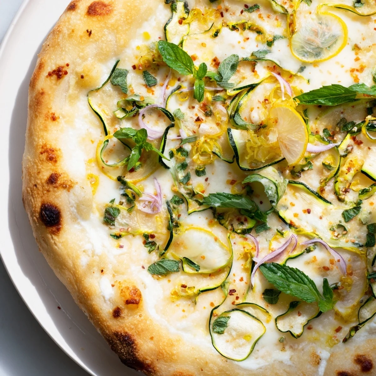 Zesty Lemon Ricotta Pizza
